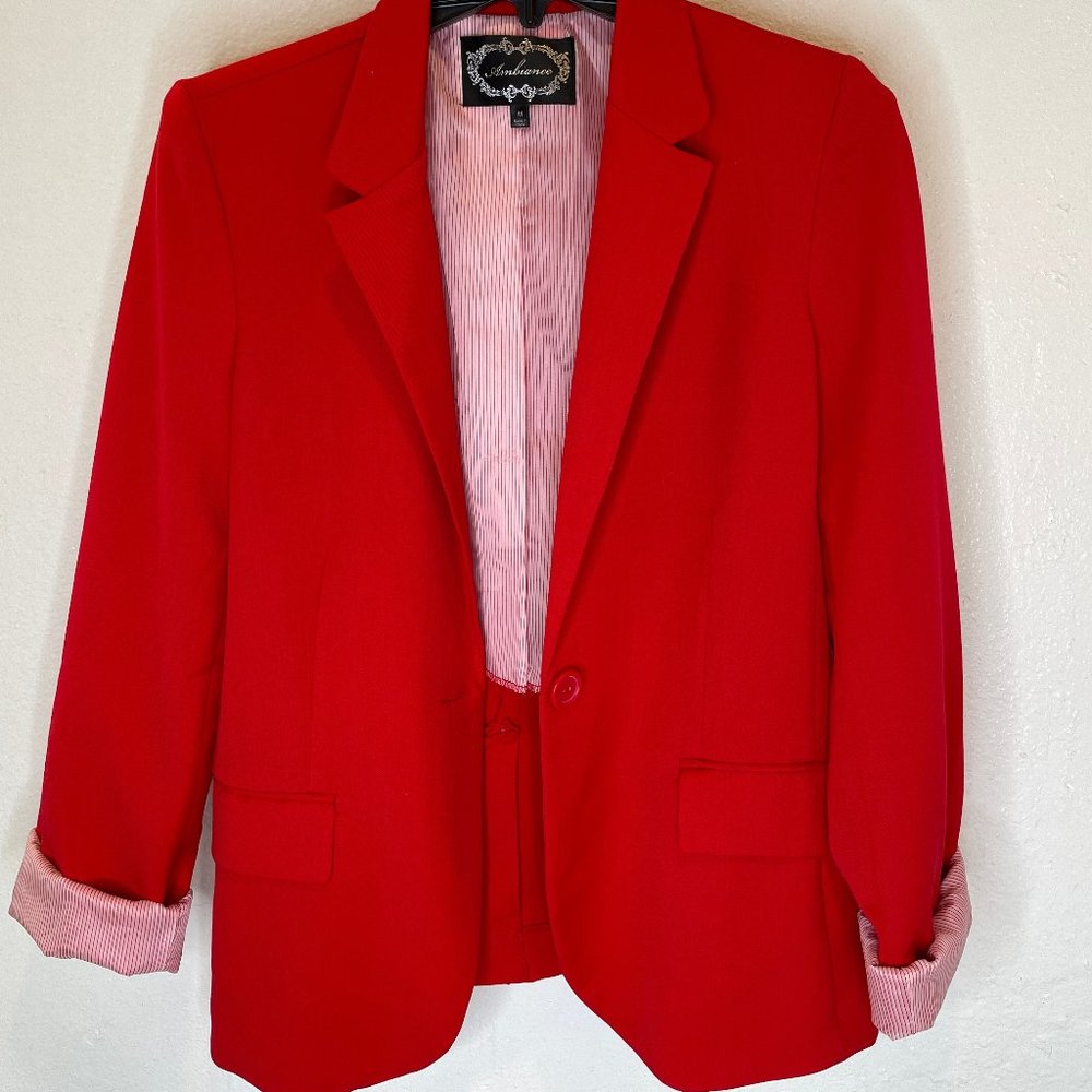 Woman's Blazer - "Ambiance" in Red, Size M
